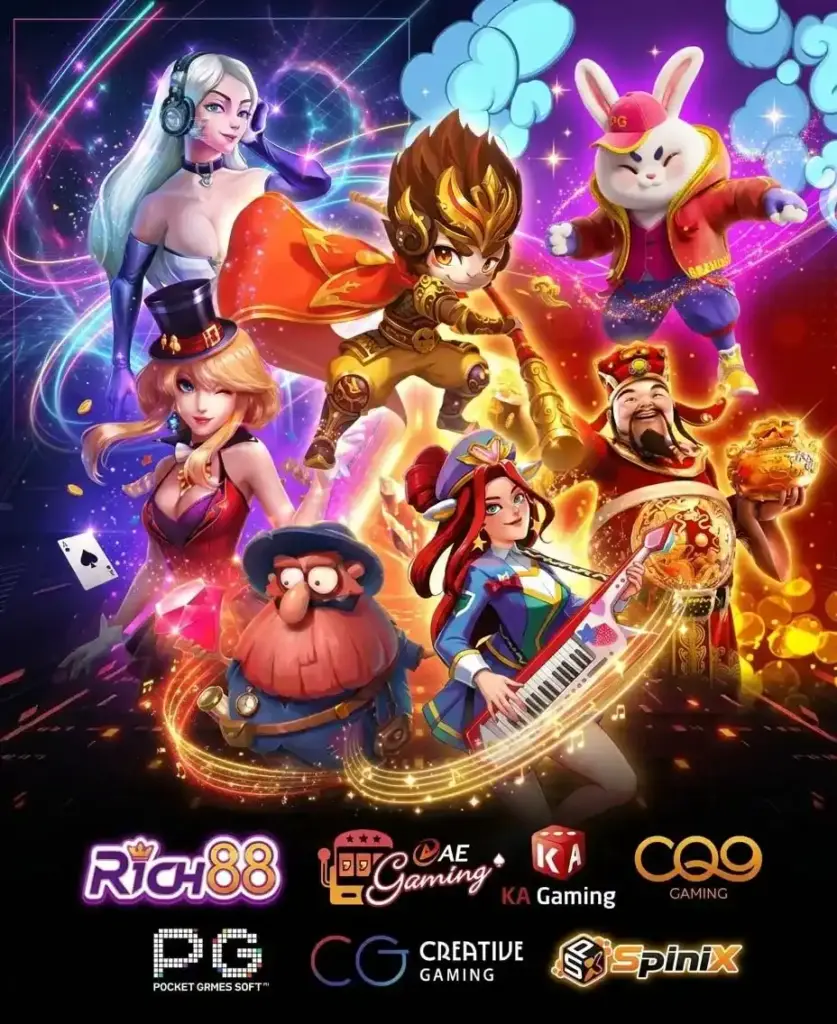 สล็อตออนไลน์ รวมค่าย PG Rich88 CQ9 KA Gaming Spinix เกมสล็อตแตกง่าย โบนัสเยอะ เว็บตรง